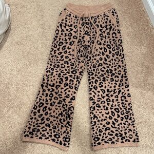 Leopard Print Pajama Pants